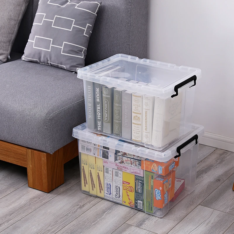 
Really Useful Box 64 Litre Eco Friendly Transparent Clear PP Plastic Sundries Storage Box With Lock Plastic Storage Boxes Bins 