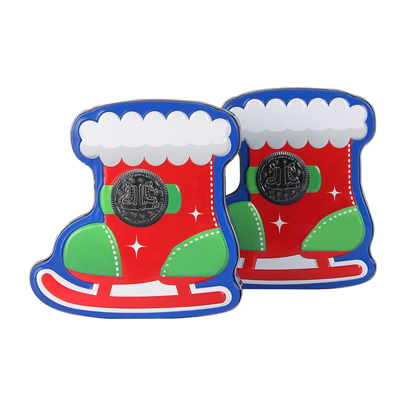 Новый стиль, праздничные жестяные банки для печенья от производителя, жестяная коробка для печенья, рождественский подарок, жестяная коробка для печенья