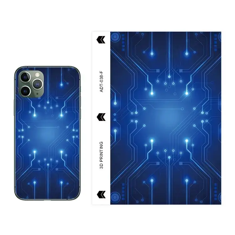 Skycut Direct Manufacture Korea Imported Material Mobile Phone Customize Skin Back Film 3d Hidrogel Sticker For Mobile Phone