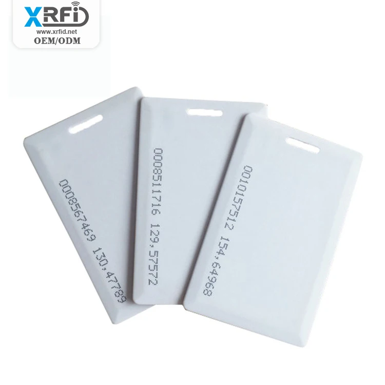 In stock 125KHz blank white ID thick card work access control card TK4100 access sensor card