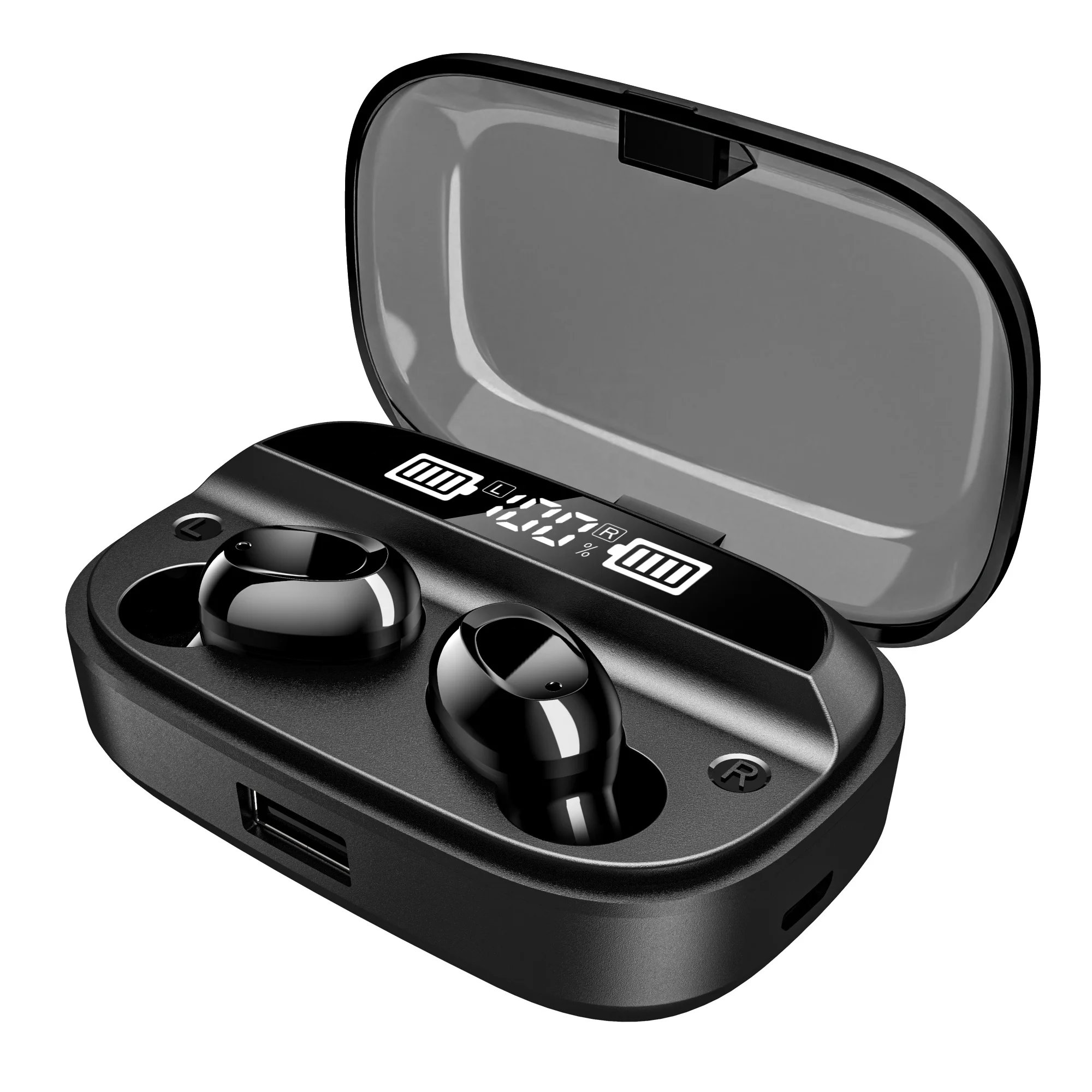 Mini Magnetic In-Ear Earpiece Auriculares Wireless Earphones Earbuds Bluetooths for Sport Running Jogging