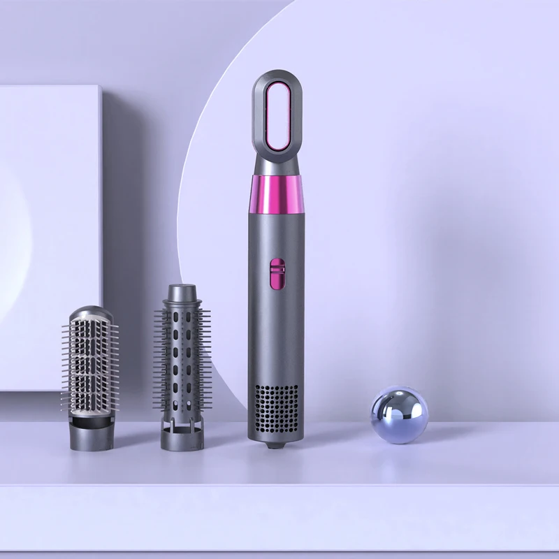 2022 New Coming 3 in 1 Multi-functional Hair Straightener Hot Air Comb Automatic Curling Iron Straight Curl Styling Hair Dryer