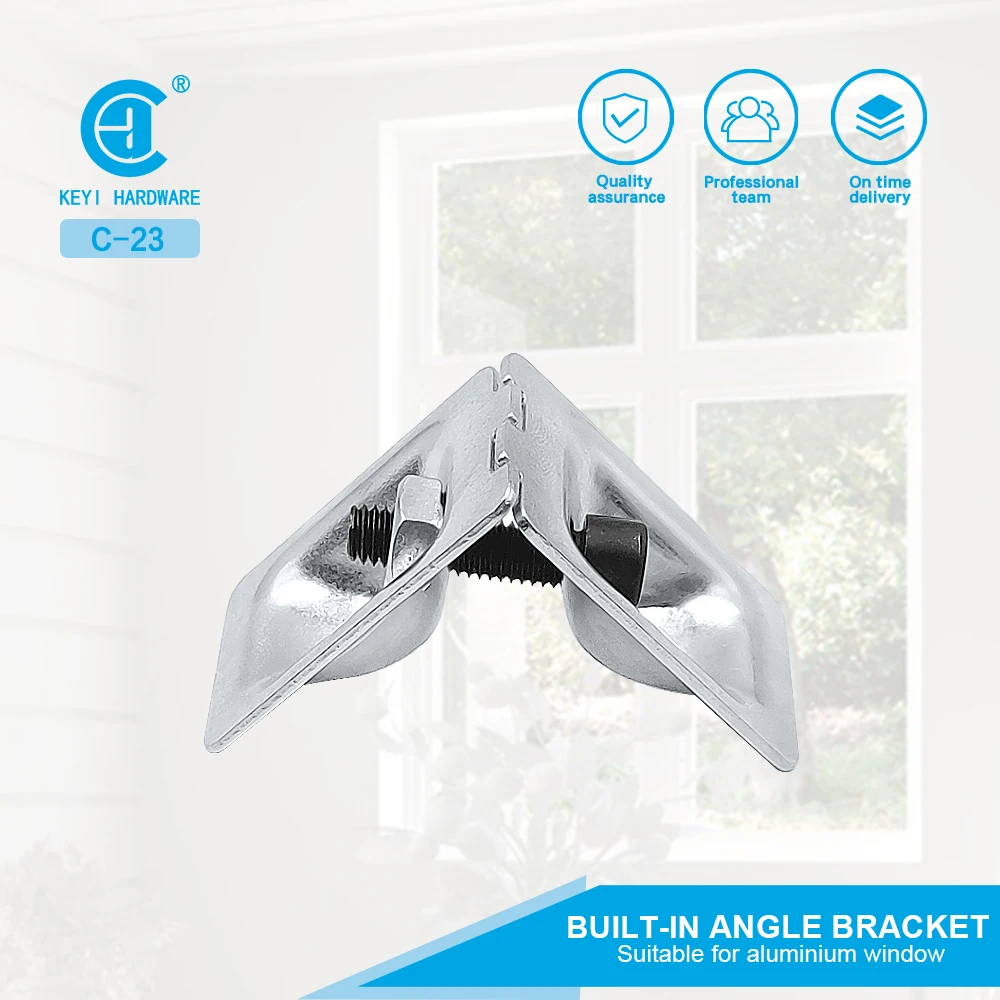 Iraq Market Door Window Accessories C23 Die-cast Aluminium Corner Joint Window Iron Corner Connector for Aluminium Profiles