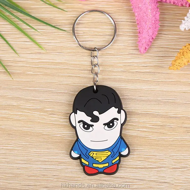 Explosive New Products China Factory Price Liquid Filled Cube Pvc Keychain