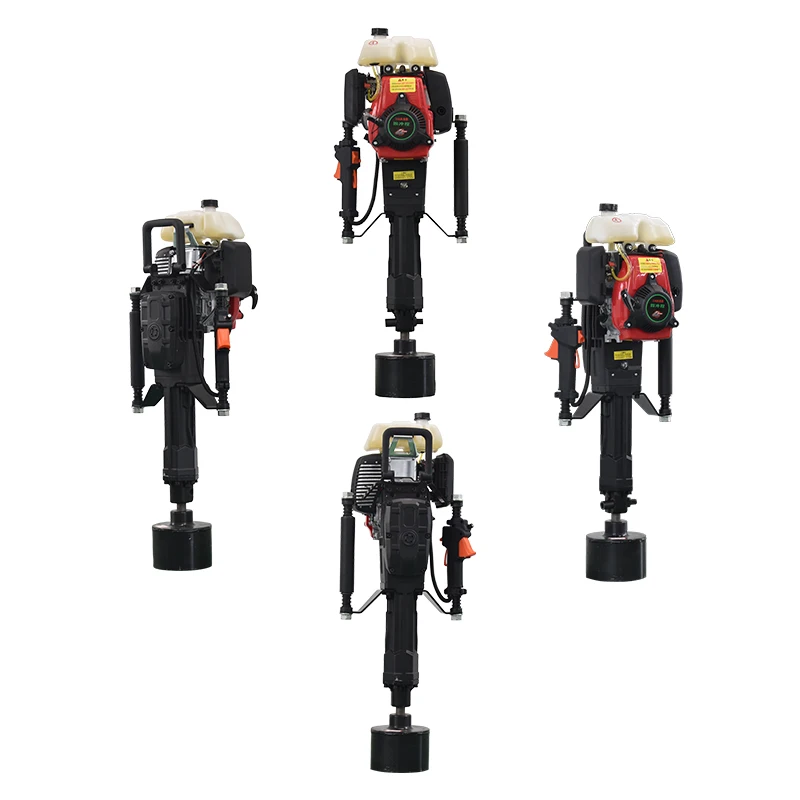 140Four-stroke high-power construction fence flood control steel pipe pile handheld gasoline pile driver portable pile driver