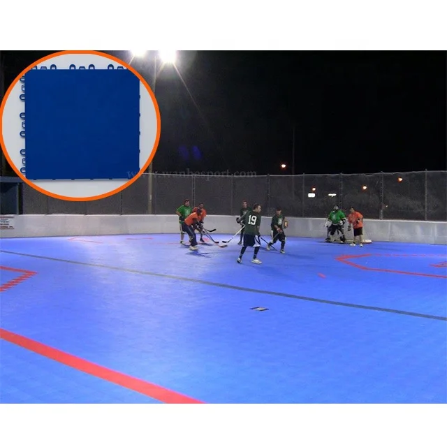 Высококачественные бесплатные образцы Wanhe, 1 фут x 1 фут, полипропиленовый портативный роликовый Коньковый пол для хоккея в помещении