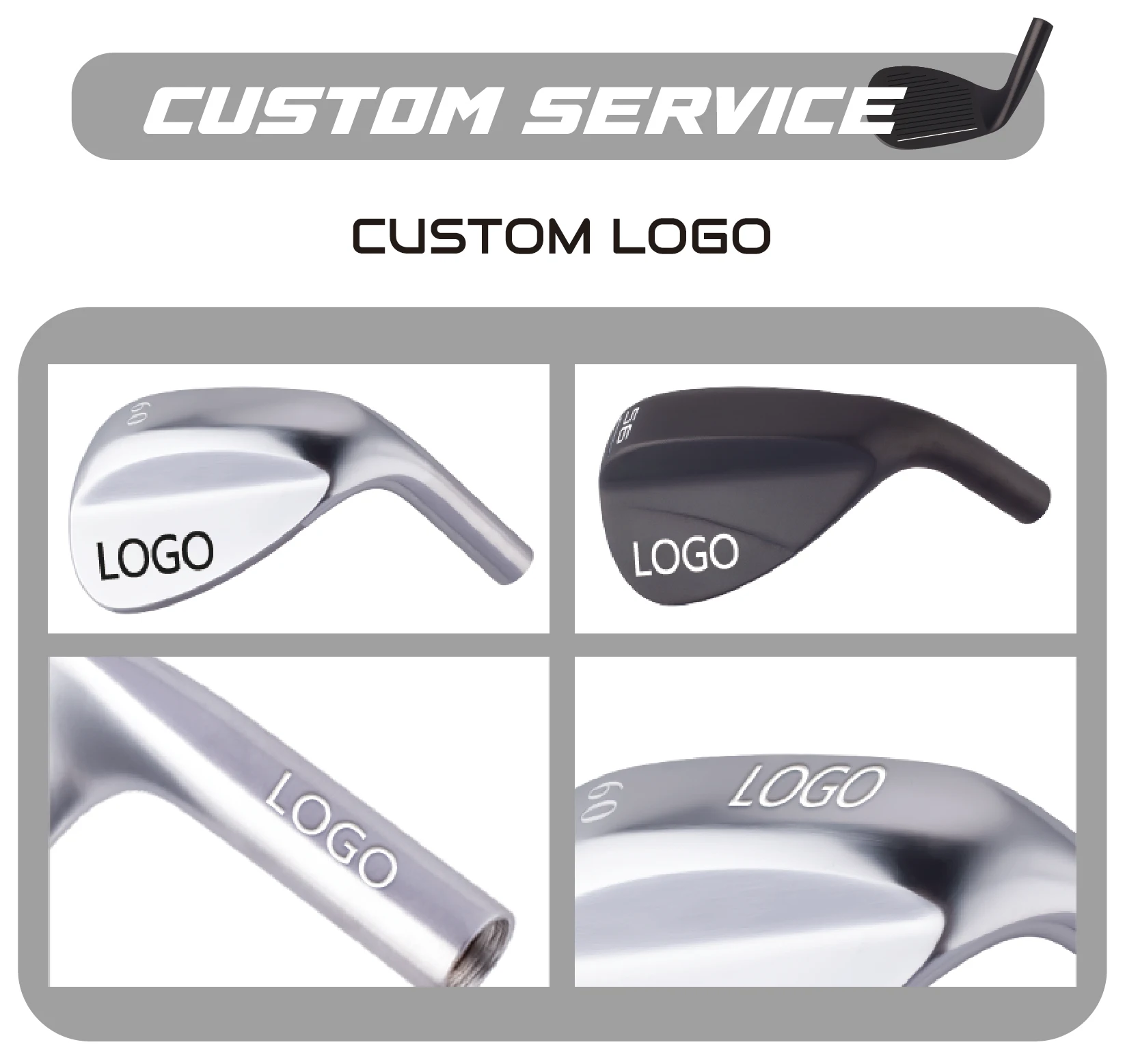 USGA Conforming Custom Golf Wedge Conforming Milling Face Club Steel Stainless Steel Golf Iron