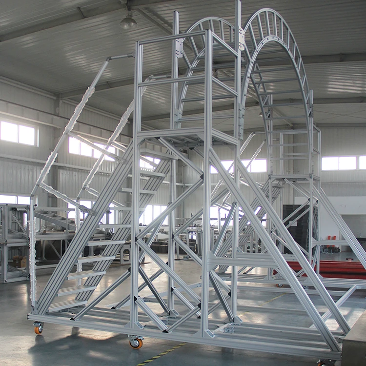 Mobile multi- function 8 step ladder with work platform