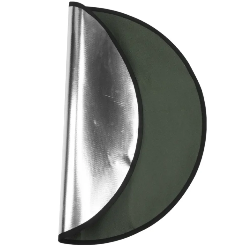 3-Layer Barbecue Fireproof Aluminum Fire Pit Mat 24/36/48 Inch Silicone Coated Glass Fiber Deck Grass Protection Fire Blanket