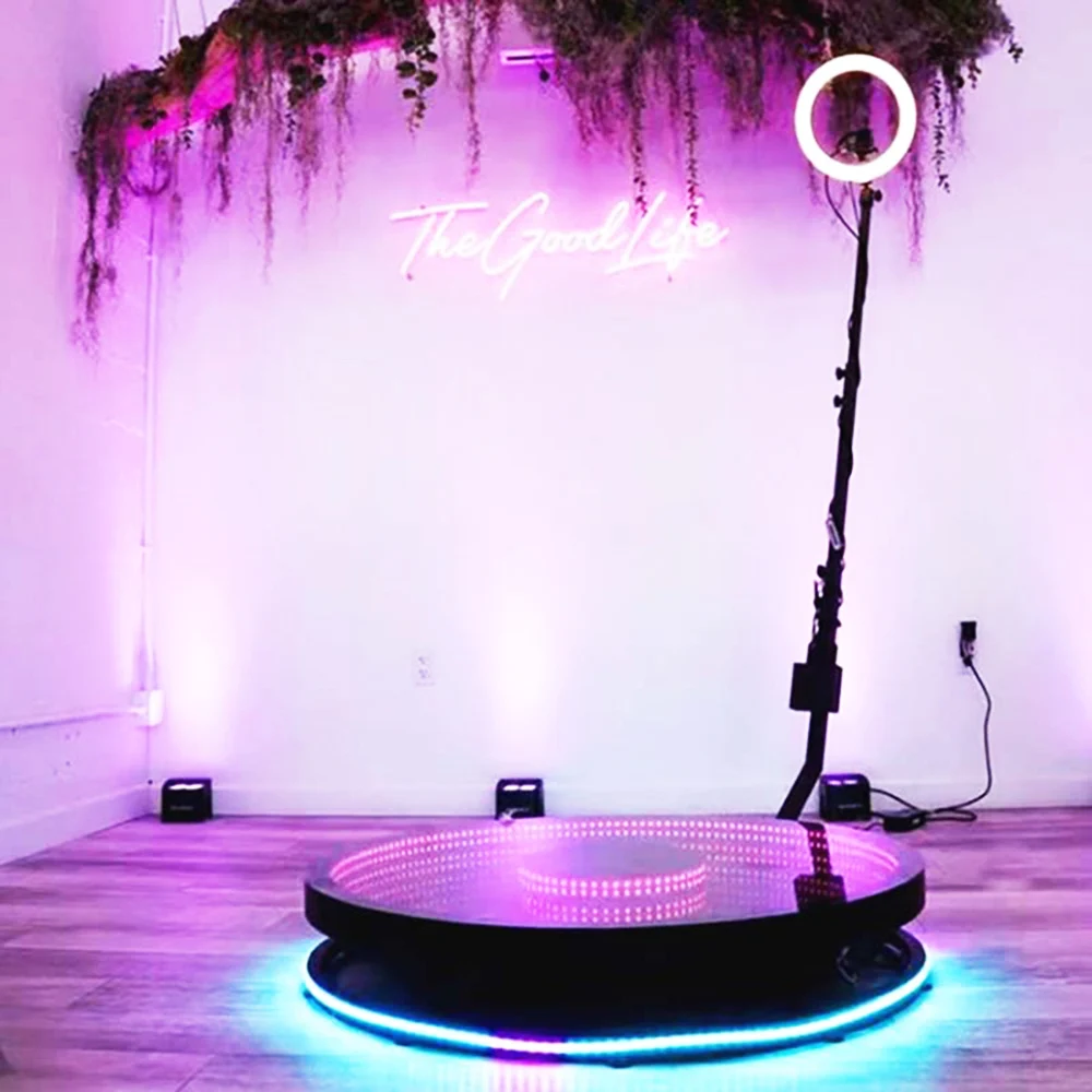 Видео машина автоматическая фотобудка 360 Rgb градусов Светодиодное освещение Aidan