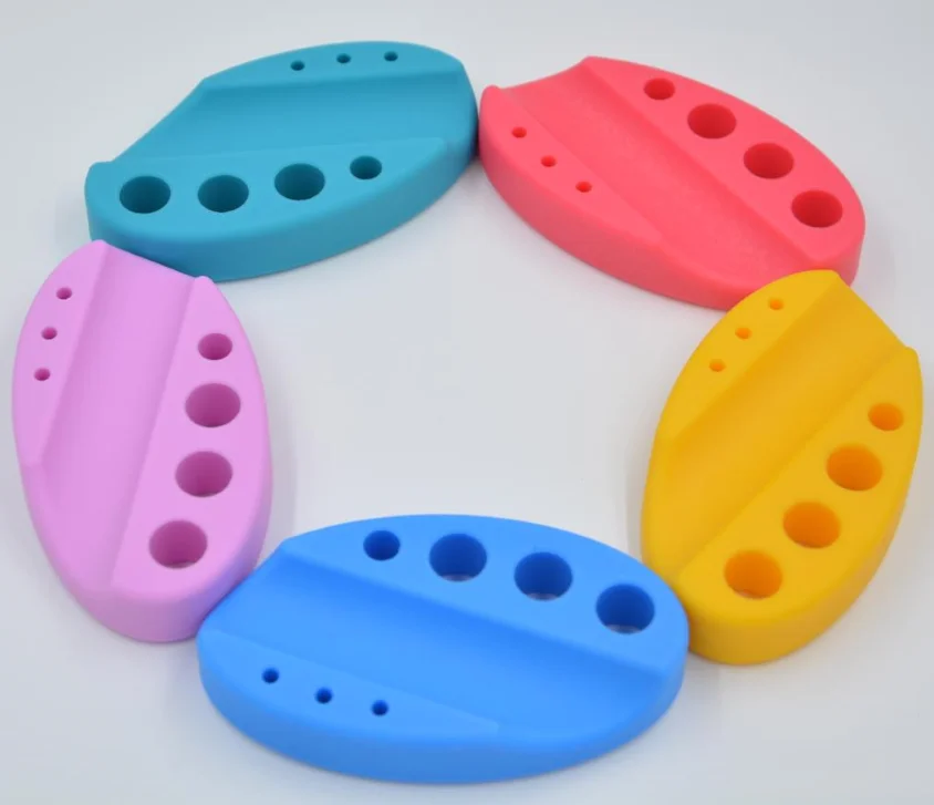 Lovbeauty 3 Colors Microblading Pigment Machine Silicon Cap Holder Stand for Permanent Makeup