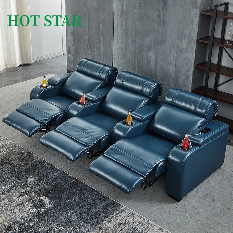 Luxury Genuine Leather Custom Zero Gravity Lounge Reclining Cinema Armchair, Lazy Boy Sectionals Sofa, Leather Recliner Sofa