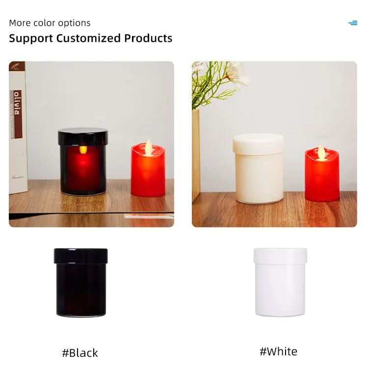 Custom Logo Luxury 8OZ 10OZ 14 oz Container Black Thick Empty Frosted Glass Candle Jars With Lid For Candle Making