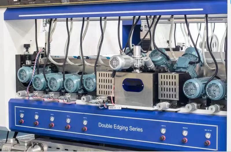 CGSZ2242 22 моторная машина для шлифовки и полировки стекла с двойной кромкой, Китай, высокоскоростная и интеллектуальная машина для полировки стекла