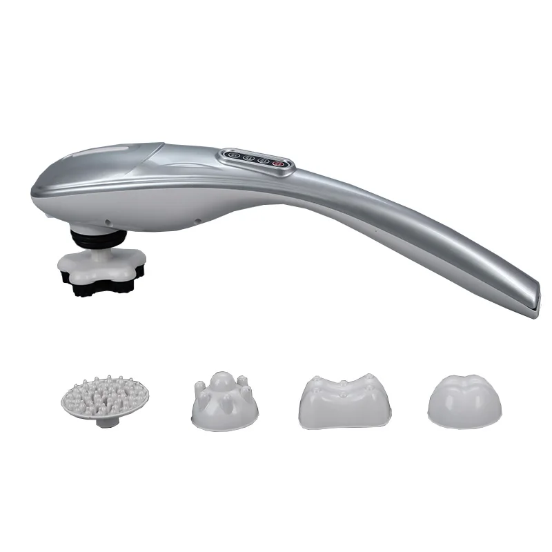 Multifunctional handheld Back Massager with 5 Massage Heads Deep Tissue Percussion Massage Hammer for Full Body Muscle Pain