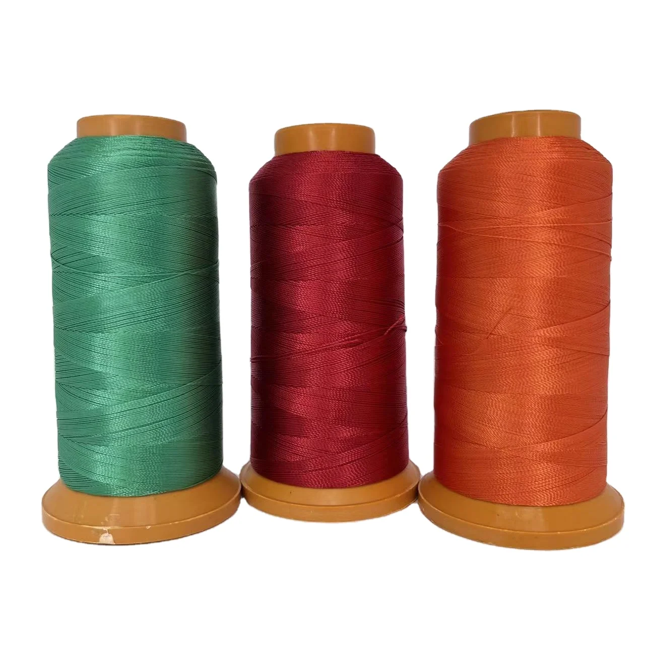 High Tenacity Wholesale 280D/3 Tex 90 Tkt 30 100g 900m 100% Nylon Sewing Thread for Leather Shoes Sofa Bags