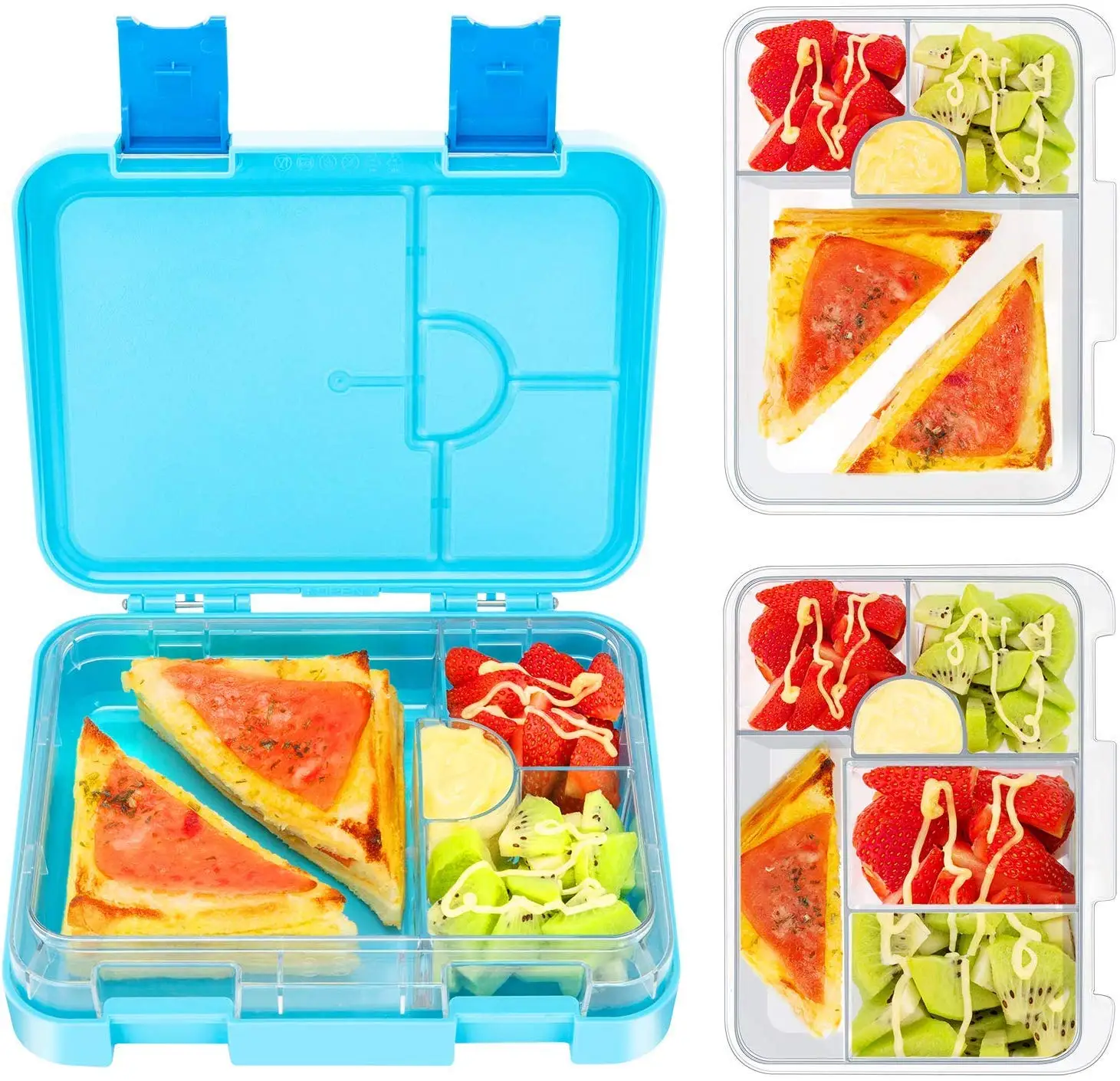 Aohea новые продукты 6 отделений Bento Box безгерметичный герметичный пластиковый Ланч-бокс для микроволновки детей
