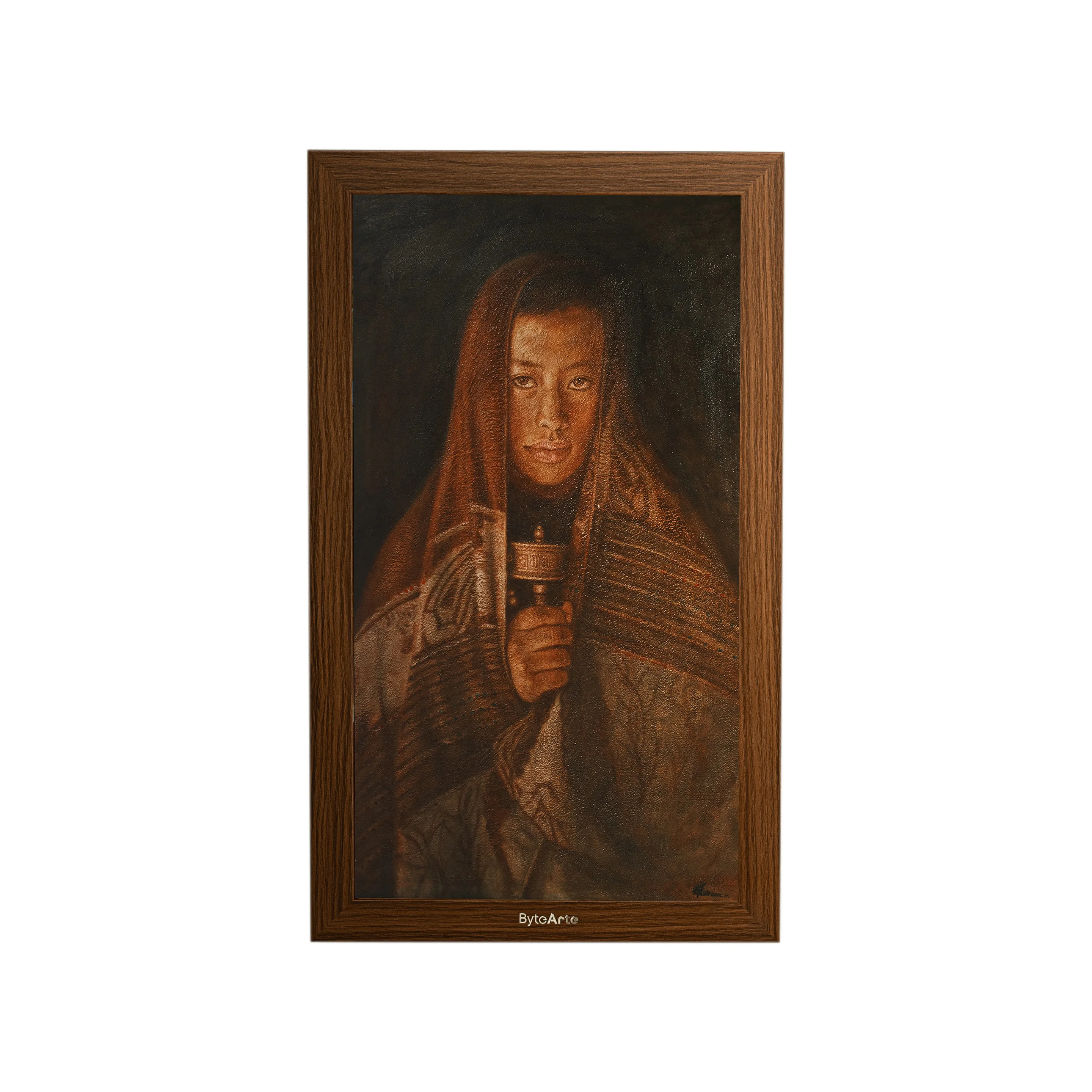 32-Inch Solid Wood Plastic LED Screen Digital Signa Display Indoor Use Supports MP4 AVI Video Playback MP3 Audio WiFi Function