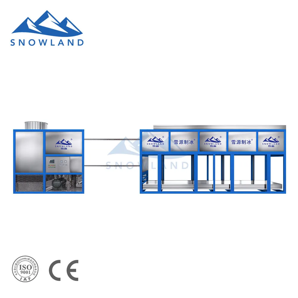 The Latest refrigeration and ice making equipment, 15 tons ice machine, lower energy consumption for fish cart adding water