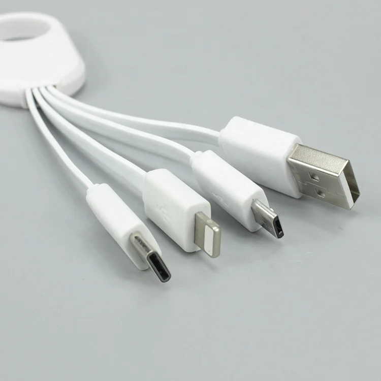
Multi charger cable custom logo 2A charging 4 in 1 usb cord 