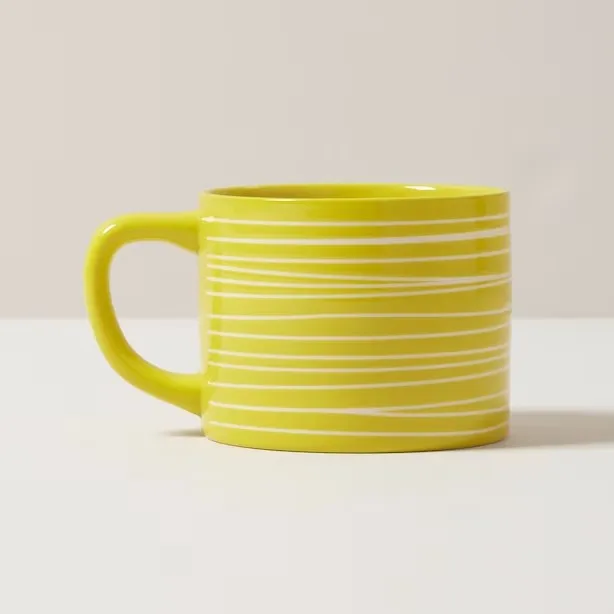 Gridding pattern custom decal nordic modern wholesale stoneware water tea cup set customizable ceramic mug for gift