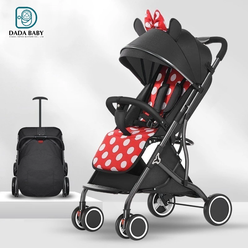 Lightweight Baby Stroller Up to 25 Kg Foldable Cart Available on Plane Pram One Click Collection Factory Customized Strollers