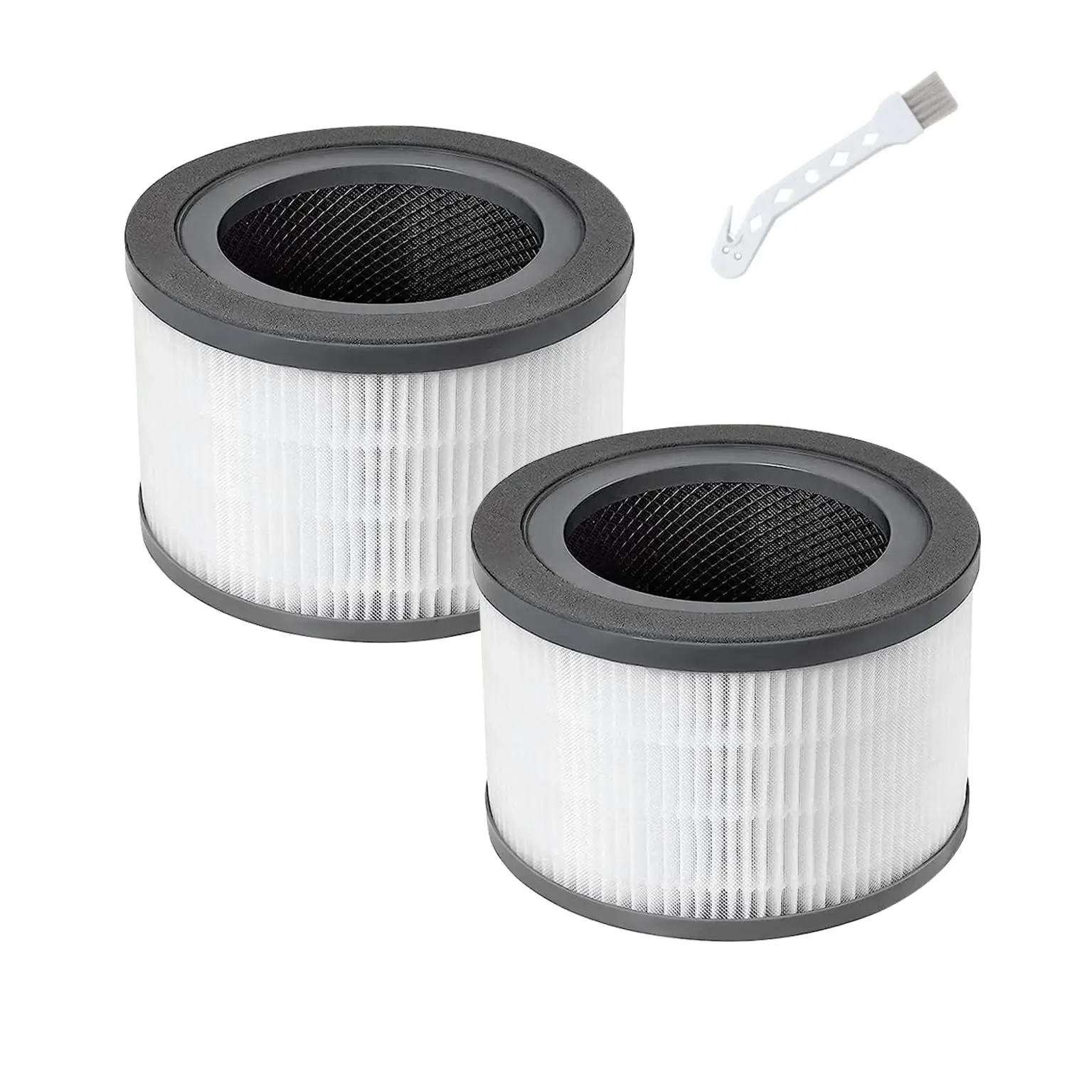 Compatible Vista 200 Replacement Filter 3-in-1 HEPA  High-Efficiency Activated Carbon  Vista 200-RF With 1 Brush 2 Pack