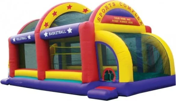 Commercial 5 Sports in 1 Place inflatable Giant Sports PLEX  inflatable multi function game field