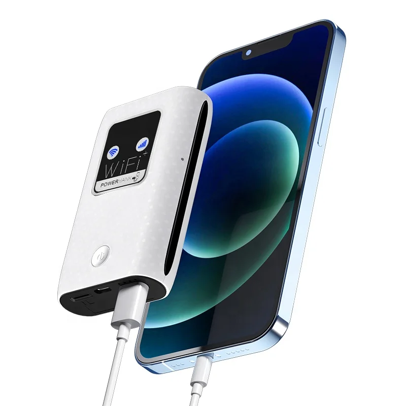 High Quality MC2 4G Pocket WiFi Router with 6000Mah Power Bank, Mobile Wireless Router 3000mah Hotspot  Portable Wfi Router