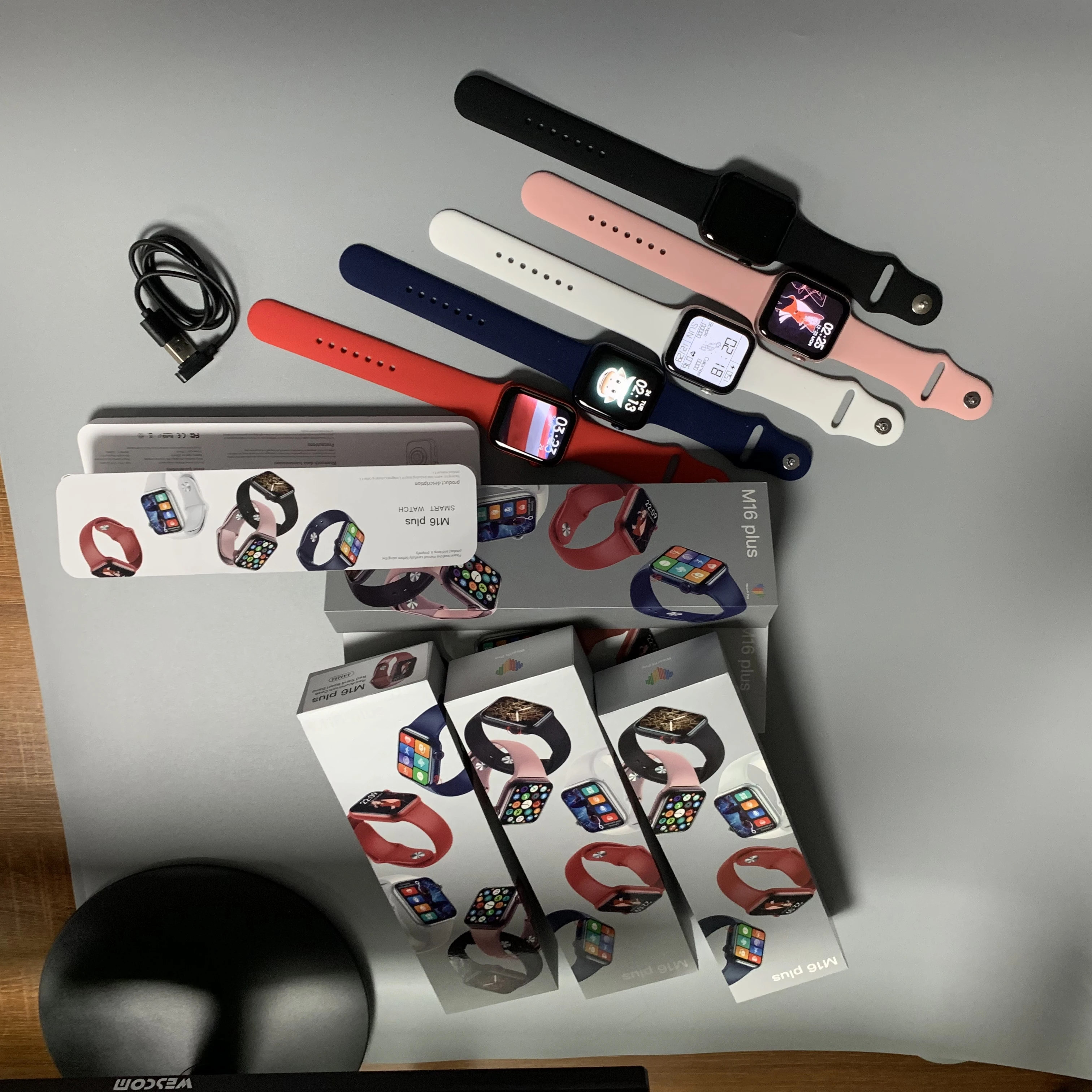 2021New Smartwatch M16plus 1.75 Inch Full Touch Screen Reloj Intelligent Call Watch Series 5 6 Men Women Smart Watch M16 plus