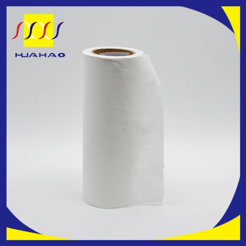 Airlaid Paper Spunlace Non Woven 100% PP Polyethylene Cross Mesh Spunlace Nonwoven Fabric for Hygiene Facial Mask