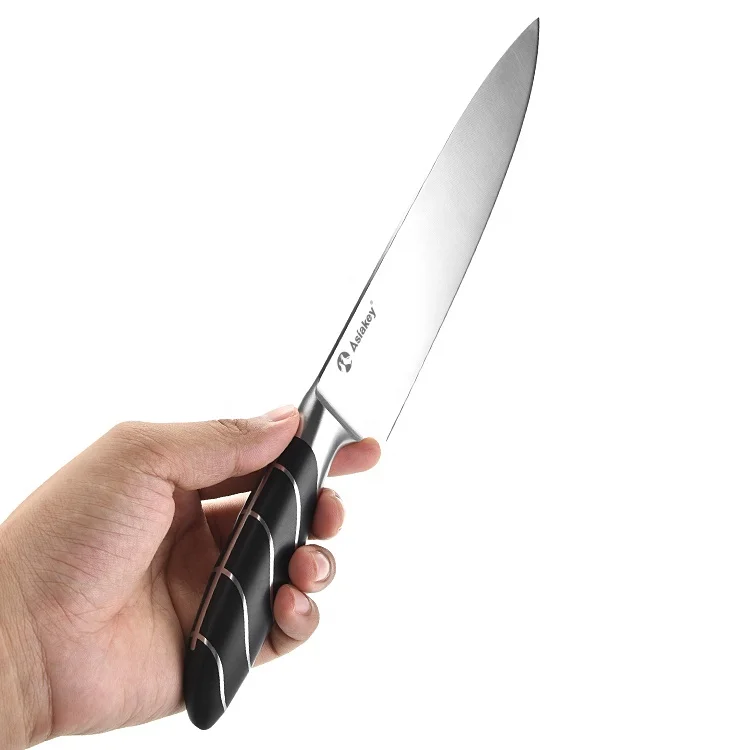 Factory 5 Pieces Stainless Steel with ABS handle wave pattern kitchen knife set