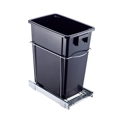 Custom Logo Sliding Cabinet Bin Trash Can Pull Out Cabinet Trash Bin