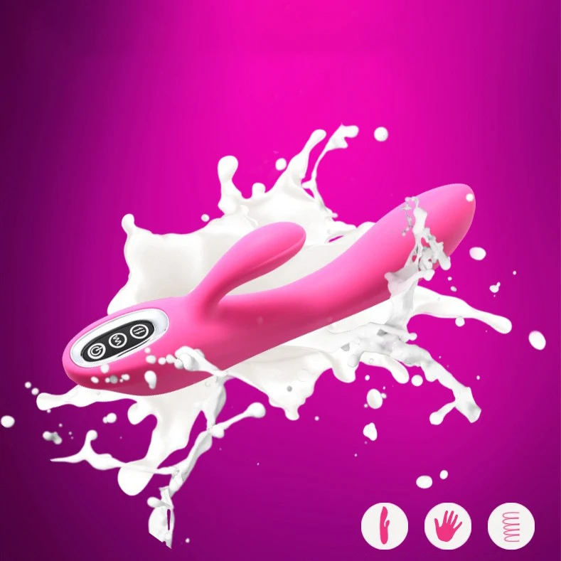 Dual Vibrating Erotic Anal Vagina Massage Sex Toys Dildo Rabbit Vibrator Vibrators For Women G-spot Masturbator