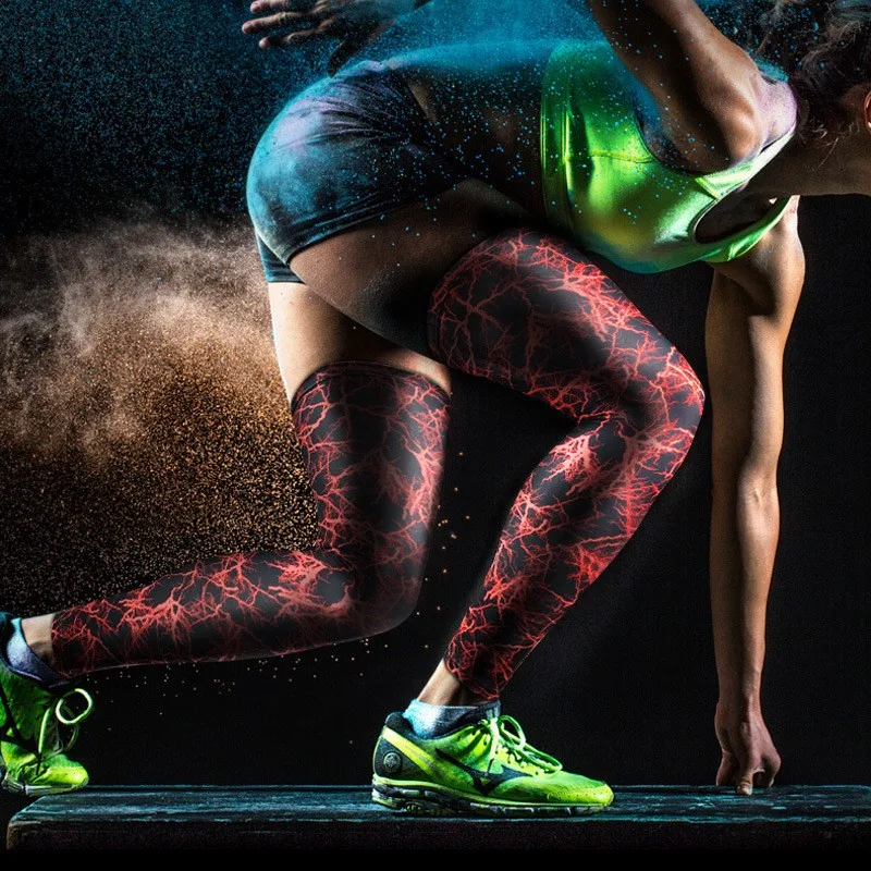 Full Leg Sleeves Long Compression Leg Sleeve Knee Sleeves Protect Leg Basketball,Arthritis Cycling Sport Football