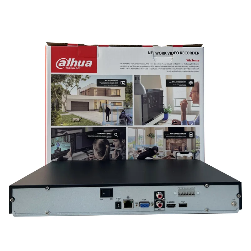 Dahua NVR4216-EI 16CH 1U 2HDDs WizSense face detection and recognition perimeter protection Network Video Recorder