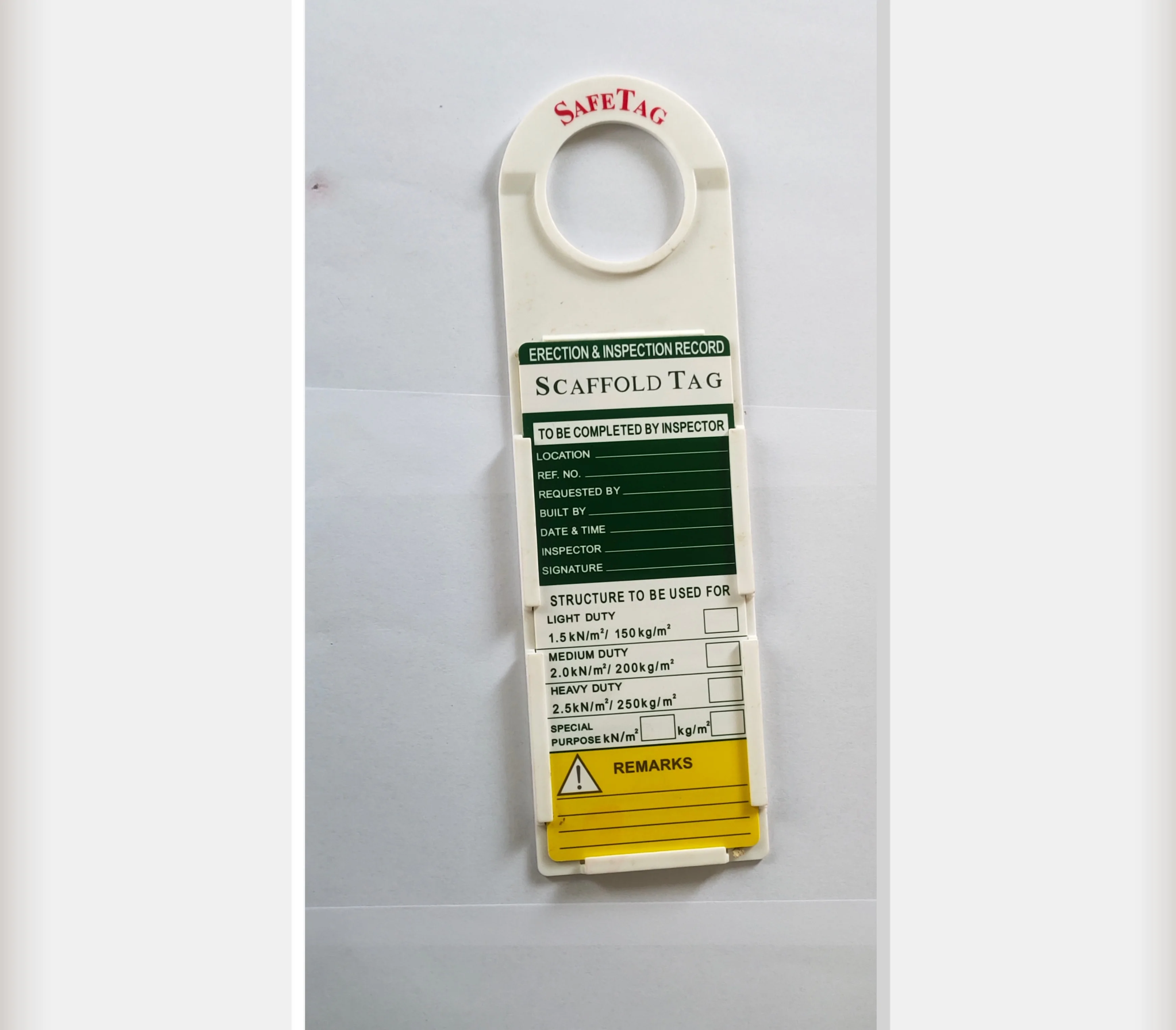 Latest wholesale safety site instruction label engineering scaffold tag