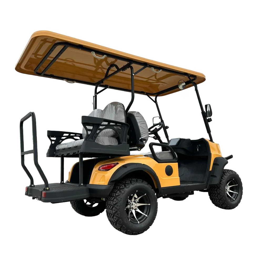CE Approved 4 Wheel 4 Seater Electric Golf Carts Adult Utility Vehicle Club Buggy 72V Lithium Battery Electric Golf Cart