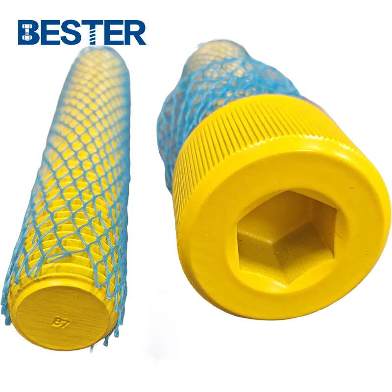 M10 3/8 Astm A193 B7m Ceramic Fluorocarbon Coated Carbon Steel Stud Bolt Ptfe Thread Bolt Stud Bolt