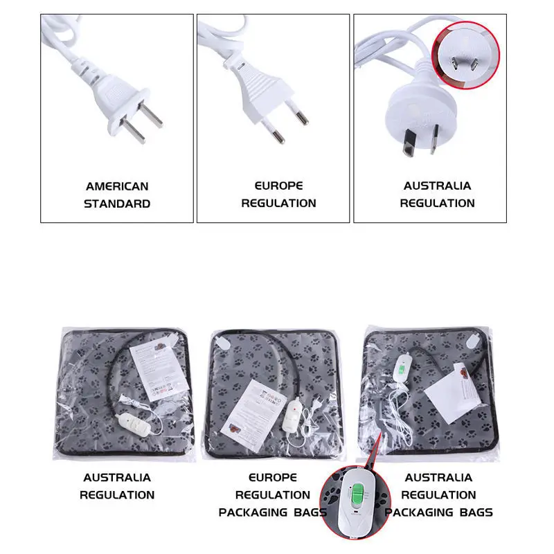 wholesale Pet Heating Pad Electric Heating Pad for Dogs and Cats Indoor Warming Mat Heated Pet Bed