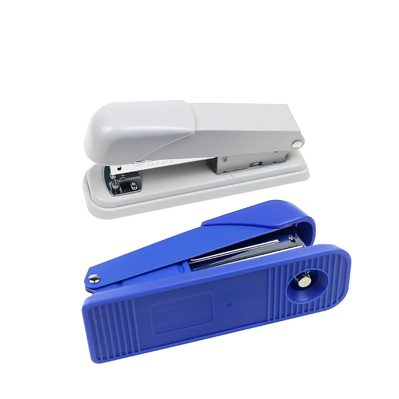 High Quality Office & School Metal Stapler Black/Blue/White Portable Hand Manuel Stapler