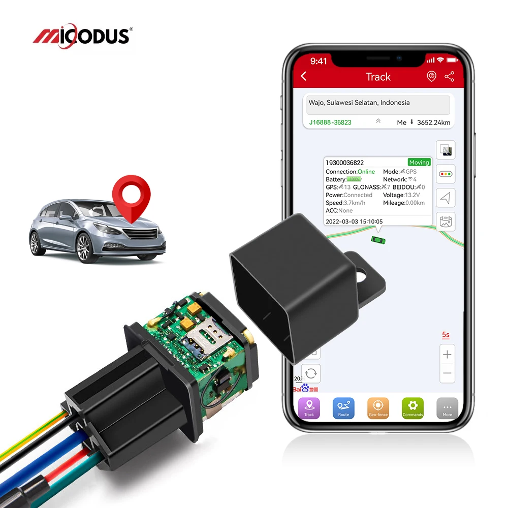 Micodus MV930 Anti Theft Real Time Fleet Management Gps Tracking Device Google Map Tracking System Mini Car 2G Relay Gps Tracker