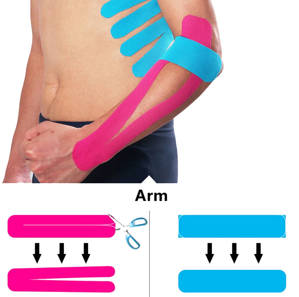 
Oem accepted medical waterproof cotton elastic athletic sports kinesiology tape compression tape 