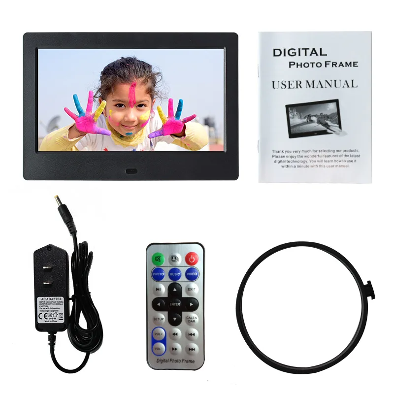7 inch digital photo frame electronic album calendar desk calendar picture video loop playback advertising machine electronic cl