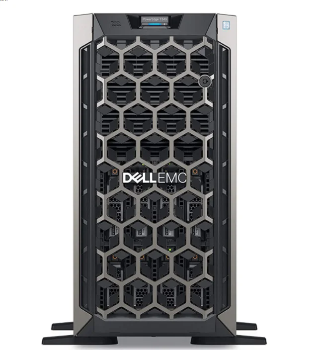 Оригинальный бренд Новый PowerEdge T340 Ксеон E-2234 3,6G 8X3.5Bays 16 ГБ-1 шт. ТБ 7,2 диски SATA 3YR башня для DELL сервер