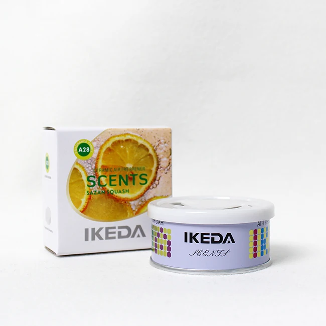 Керамический освежитель воздуха Ikeda, различные ароматы и ароматы с цветной коробкой, более 20 различных ароматов, Автомобильные Духи