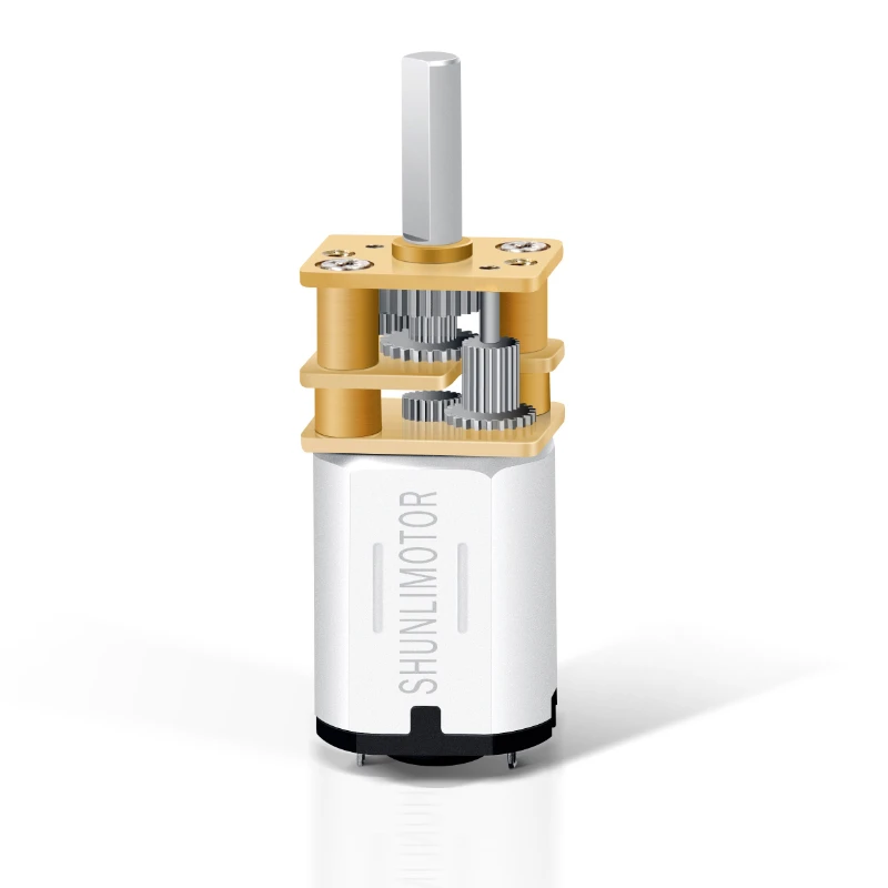 Shunli dc 12mm 1.5v 6v 12v dc mini gear motor  low rpm 5rpm 500rpm electric motor with encoder 3kg.gm for digital door lock