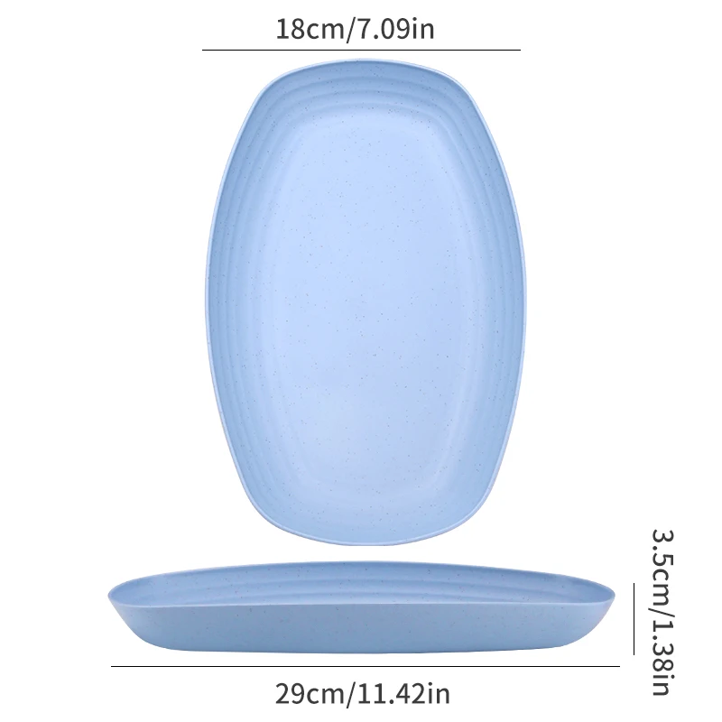 Легкие тарелки из пшеничной соломы креативная домашняя столовая тарелка посудомоечная машина Кухонное блюдо Европейская посуда набор тарелок