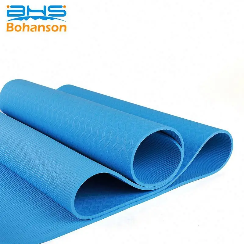 2024 Exercise Eco friendly Custom Made TPE Yoga Mats with Logo Printed