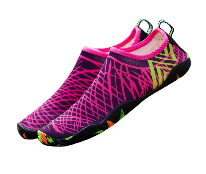 Adult Unisex Flat Water Outdoor Swimming Soft Water Shoes Cushion Beach Diving Shoes Quick Dry Kayaking Canyoning Aqua Shoes